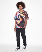 Mens Mind State Resort Ss Shirt Multi Regular Shirts - Multi Colour