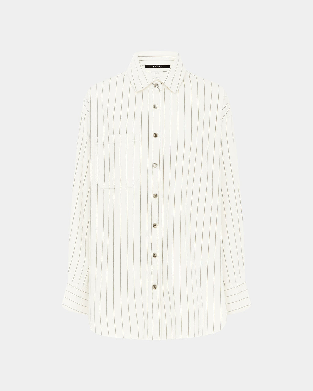 Womens Oversized Ls Shirt Prophetik Slice Oversized Shirts - White