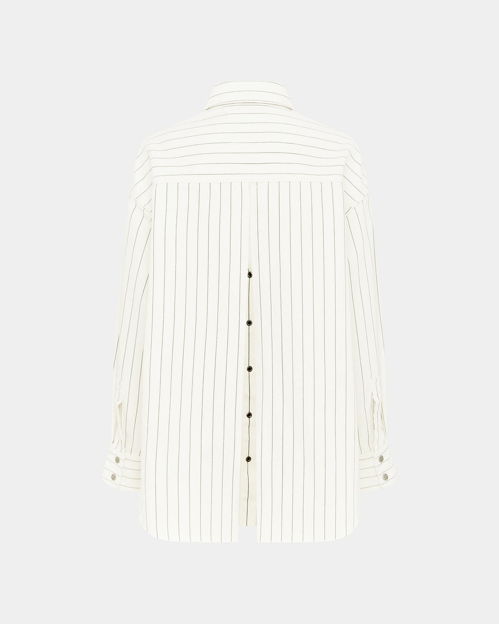 Womens Oversized Ls Shirt Prophetik Slice Oversized Shirts - White