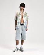 Mens Poolside Ss Resort Shirt Multi Regular Shirts - Multi Colour