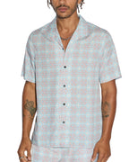 Mens Plus Resort Ss Shirt Paradise Regular Shirts - Multi Colour
