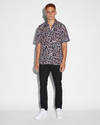 Mens Rainbow Road Resort Ss Shirt Multi Regular Shirts - Multi Colour