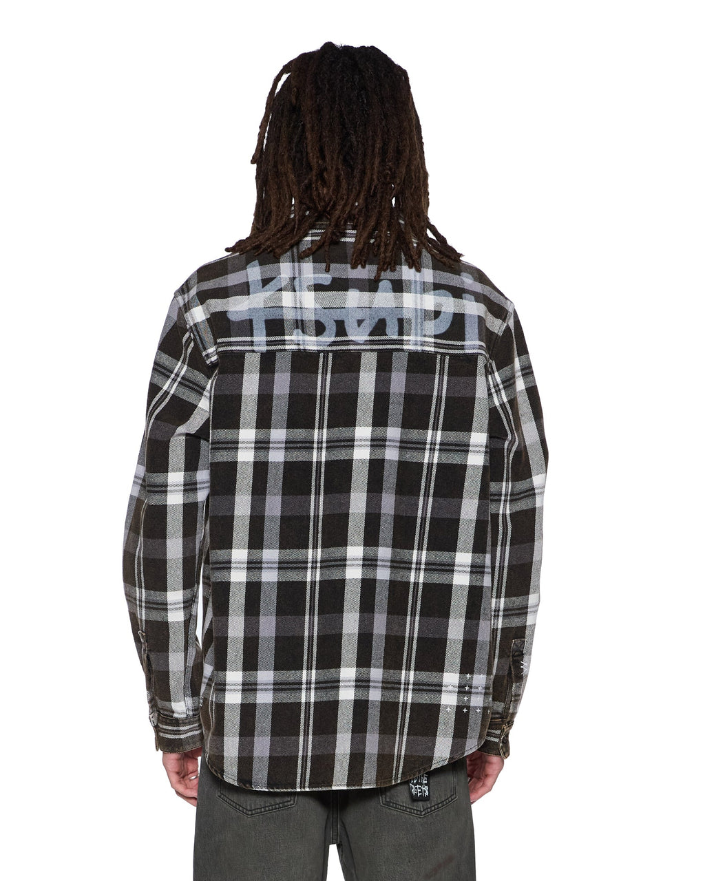 Mens Rosebowl Ls Shirt 1999 Black Check Regular Shirts - Black