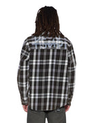 Mens Rosebowl Ls Shirt 1999 Black Check Regular Shirts - Black