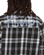 Mens Rosebowl Ls Shirt 1999 Black Check Regular Shirts - Black
