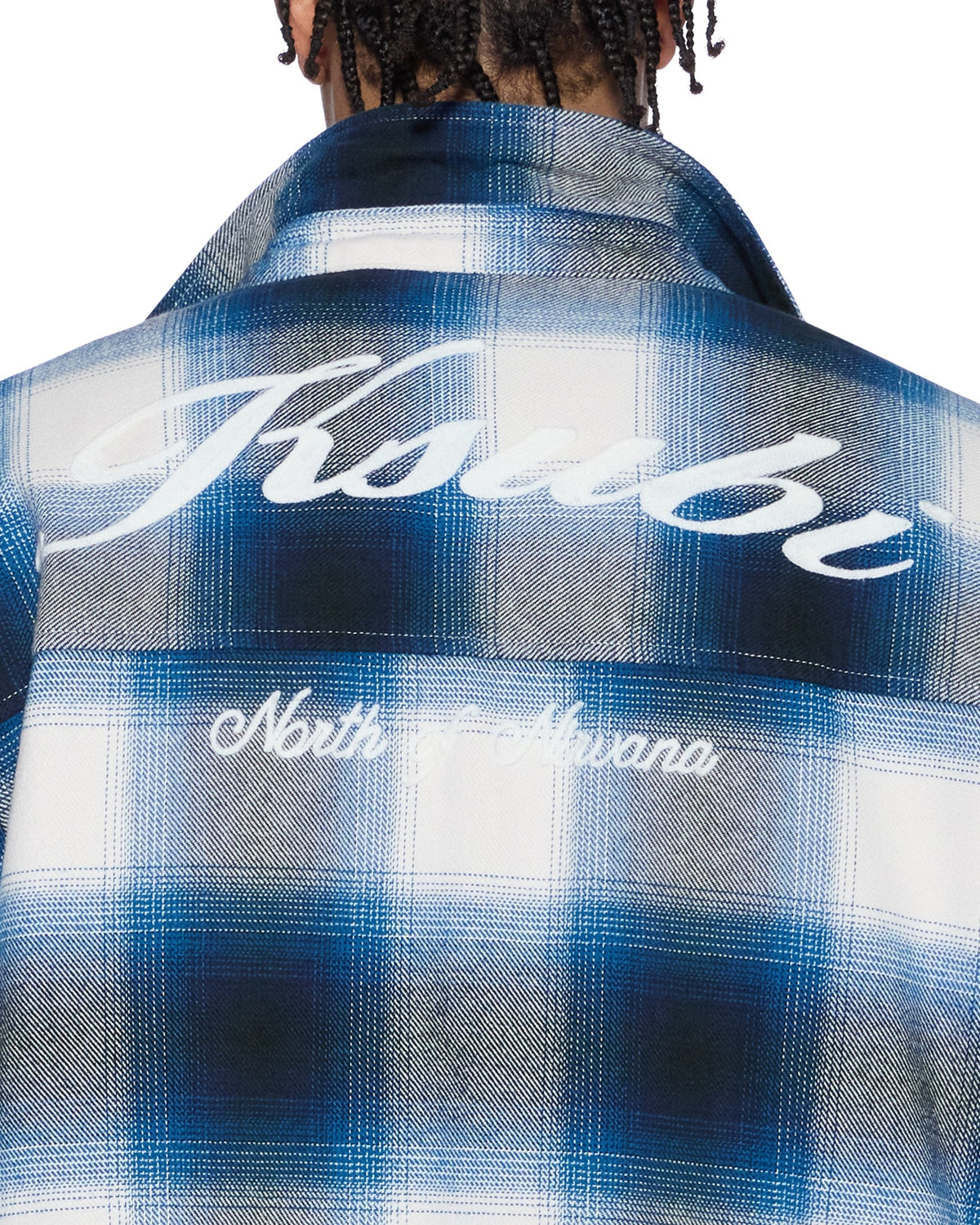 Mens Rosebowl Ls Shirt Salted Blue Regular Shirts - Blue