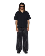 Mens Serpent Diner Ss Shirt Black Regular Shirts - Black