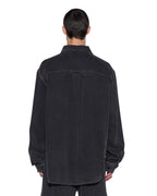 Mens Vulture Denim Ls Shirt Baxter Black Regular Shirts - Black