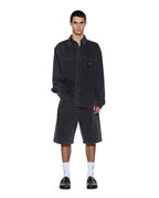 Mens Vulture Denim Ls Shirt Baxter Black Regular Shirts - Black