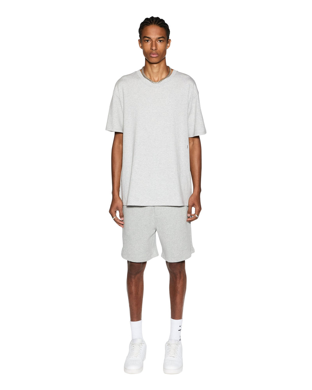 Mens 4 X 4 Trak Short Grey Marle Slim Walkshorts - Grey
