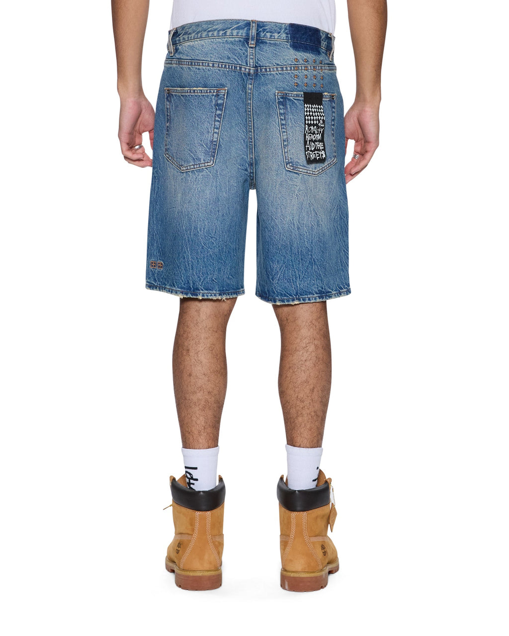 Mens Anti Short Texas Blue Relaxed Walkshorts - Denim