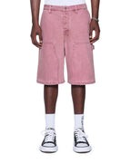 Mens Drill Maxx Operator Short Plum Relaxed Walkshorts - Purple