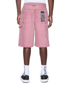 Mens Drill Maxx Operator Short Plum Relaxed Walkshorts - Purple