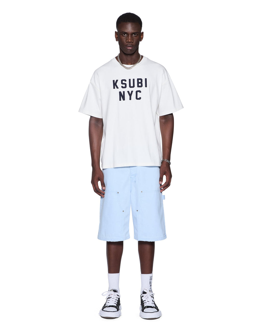 Mens Drill Maxx Operator Short Sky Blue Relaxed Walkshorts - Blue