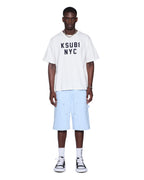 Mens Drill Maxx Operator Short Sky Blue Relaxed Walkshorts - Blue