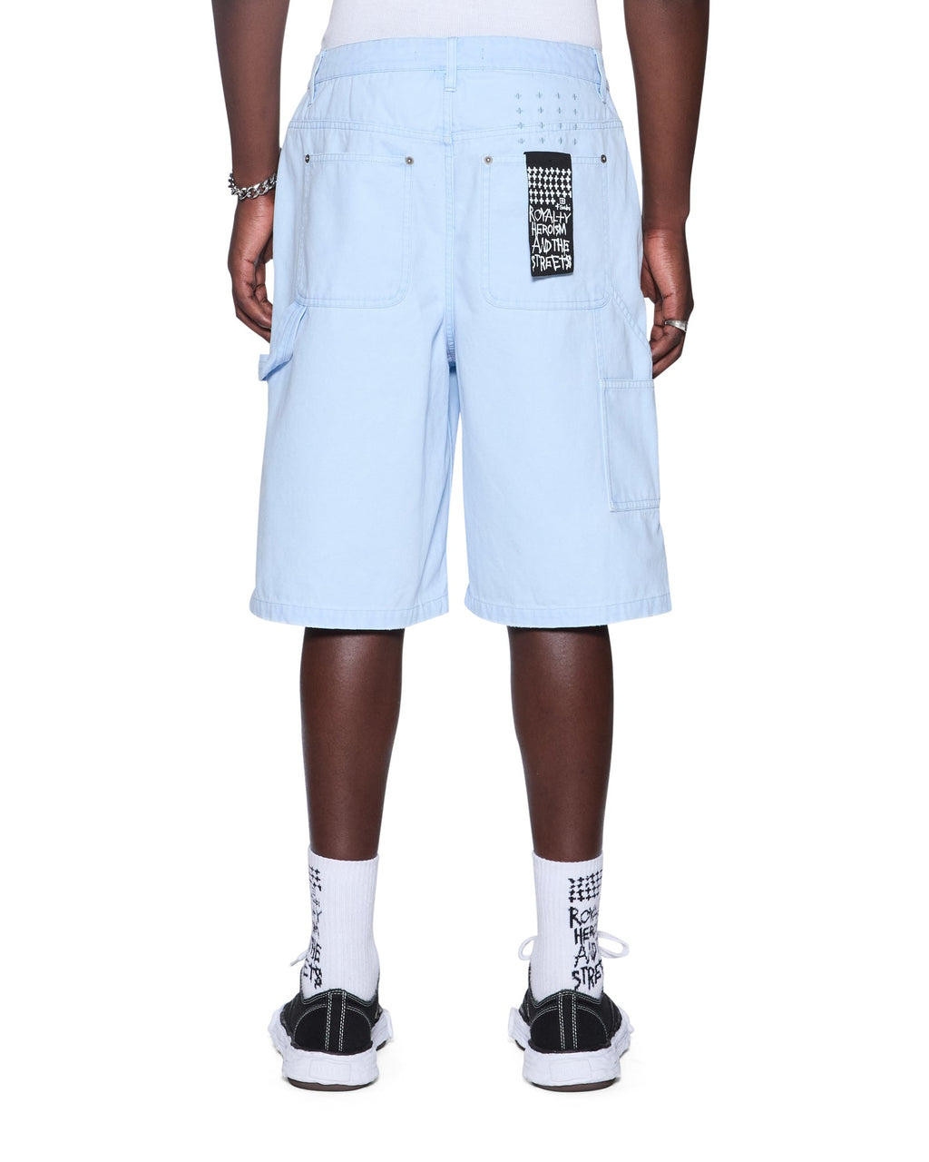 Mens Drill Maxx Operator Short Sky Blue Relaxed Walkshorts - Blue