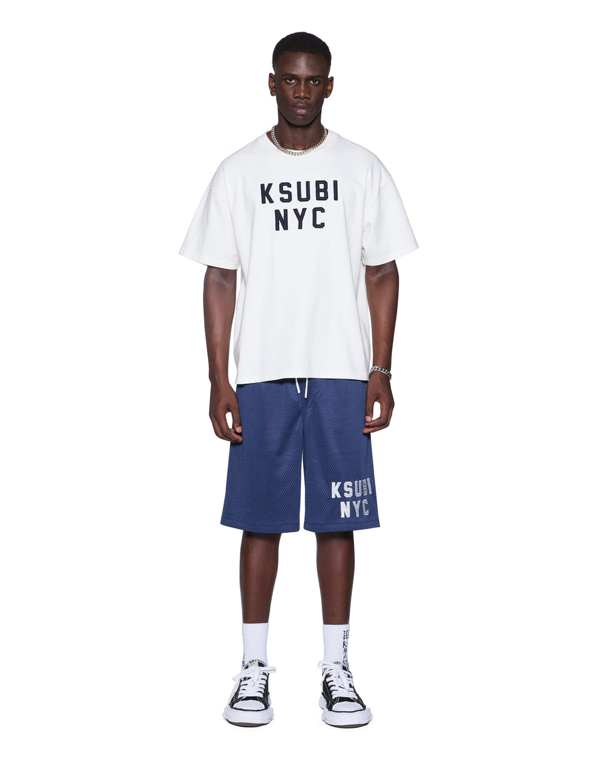 Mens K-lock Nyc Mesh Roll Short Navy Relaxed Walkshorts - Navy