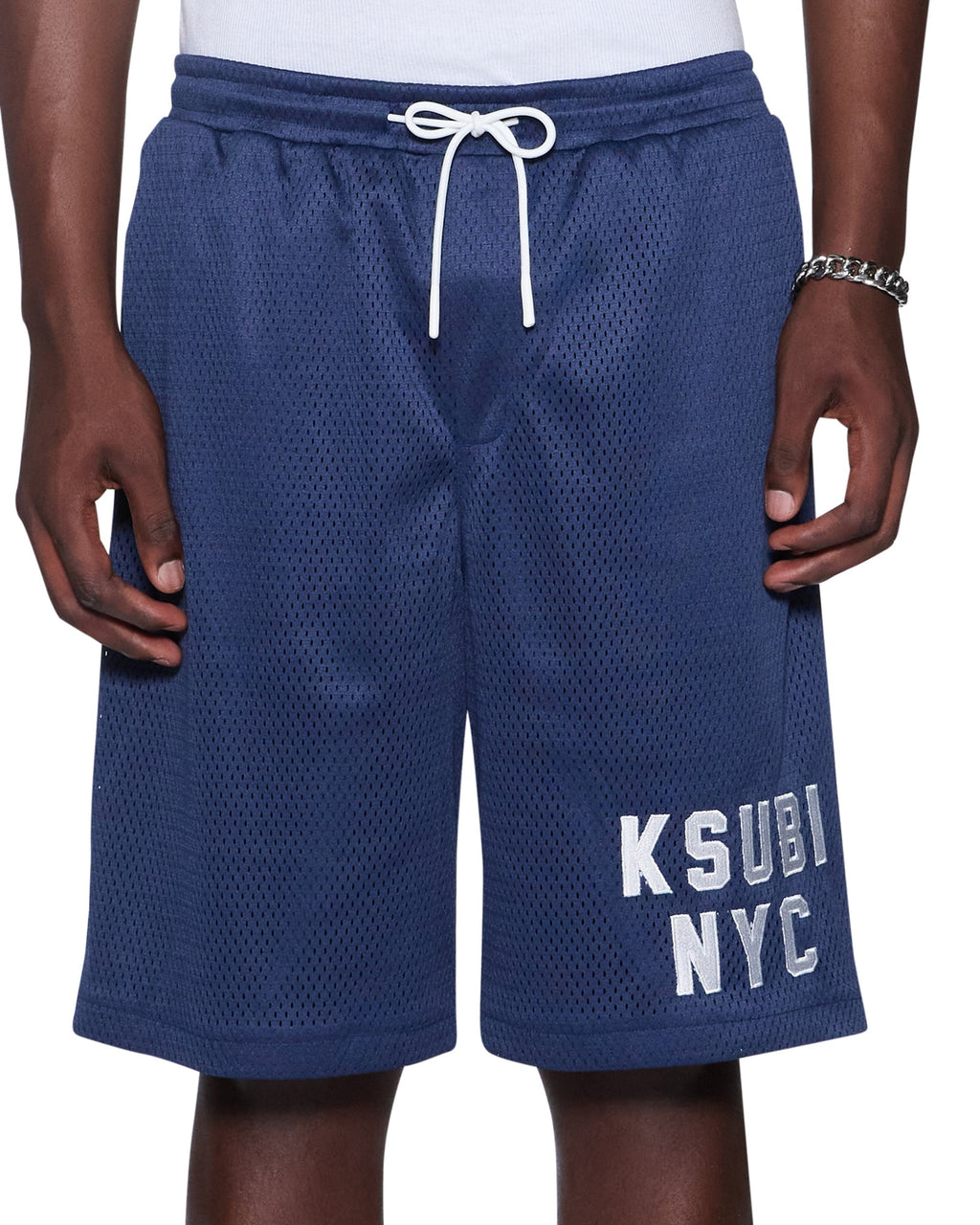 Mens K-lock Nyc Mesh Roll Short Navy Relaxed Walkshorts - Navy
