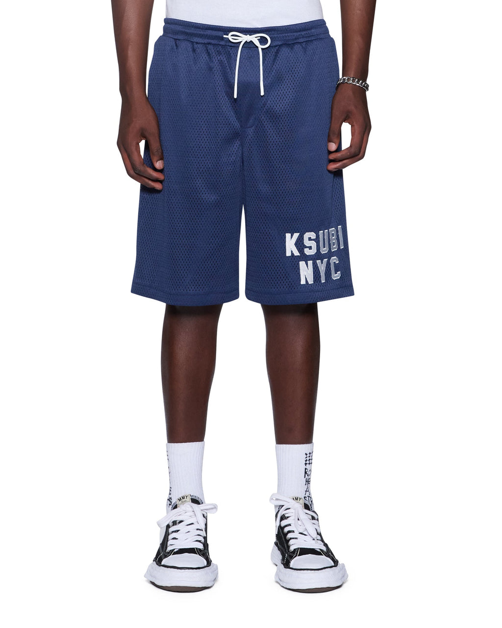 Mens K-lock Nyc Mesh Roll Short Navy Relaxed Walkshorts - Navy