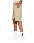 Mens Krush Cargo Short Fog Relaxed Walkshorts - Tan