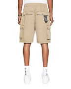 Mens Krush Cargo Short Fog Relaxed Walkshorts - Tan