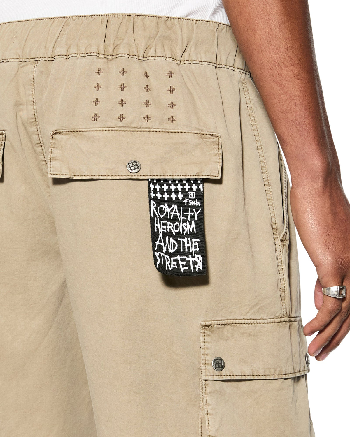 Mens Krush Cargo Short Fog Relaxed Walkshorts - Tan