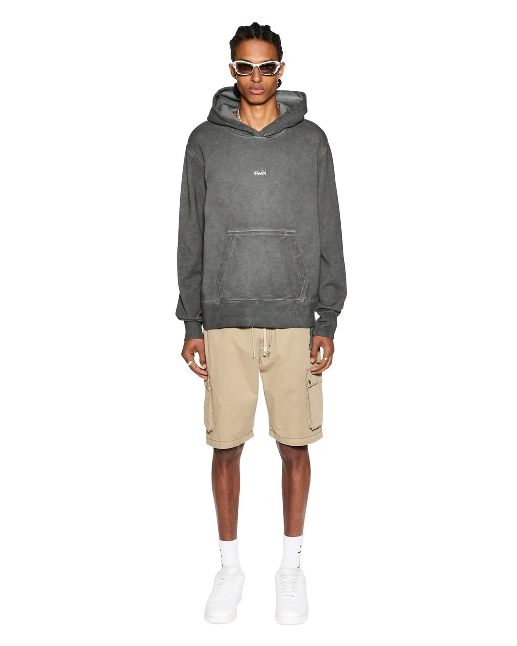 Mens Krush Cargo Short Fog Relaxed Walkshorts - Tan