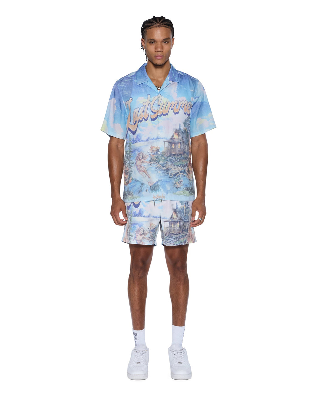 Mens Last Summer Boardshort Multi Regular Walkshorts - Multi Colour
