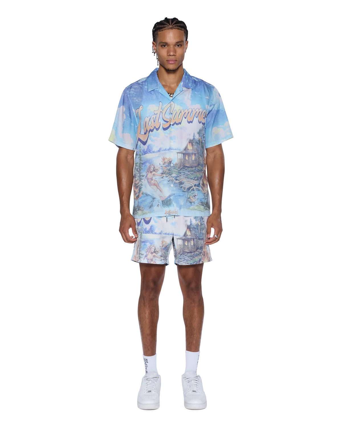 Mens Last Summer Boardshort Multi Regular Walkshorts - Multi Colour