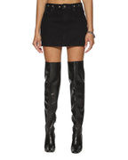 Womens Low Rider Mini Vice Slim Skirts - Black