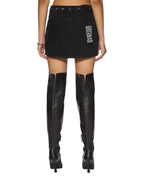 Womens Low Rider Mini Vice Slim Skirts - Black