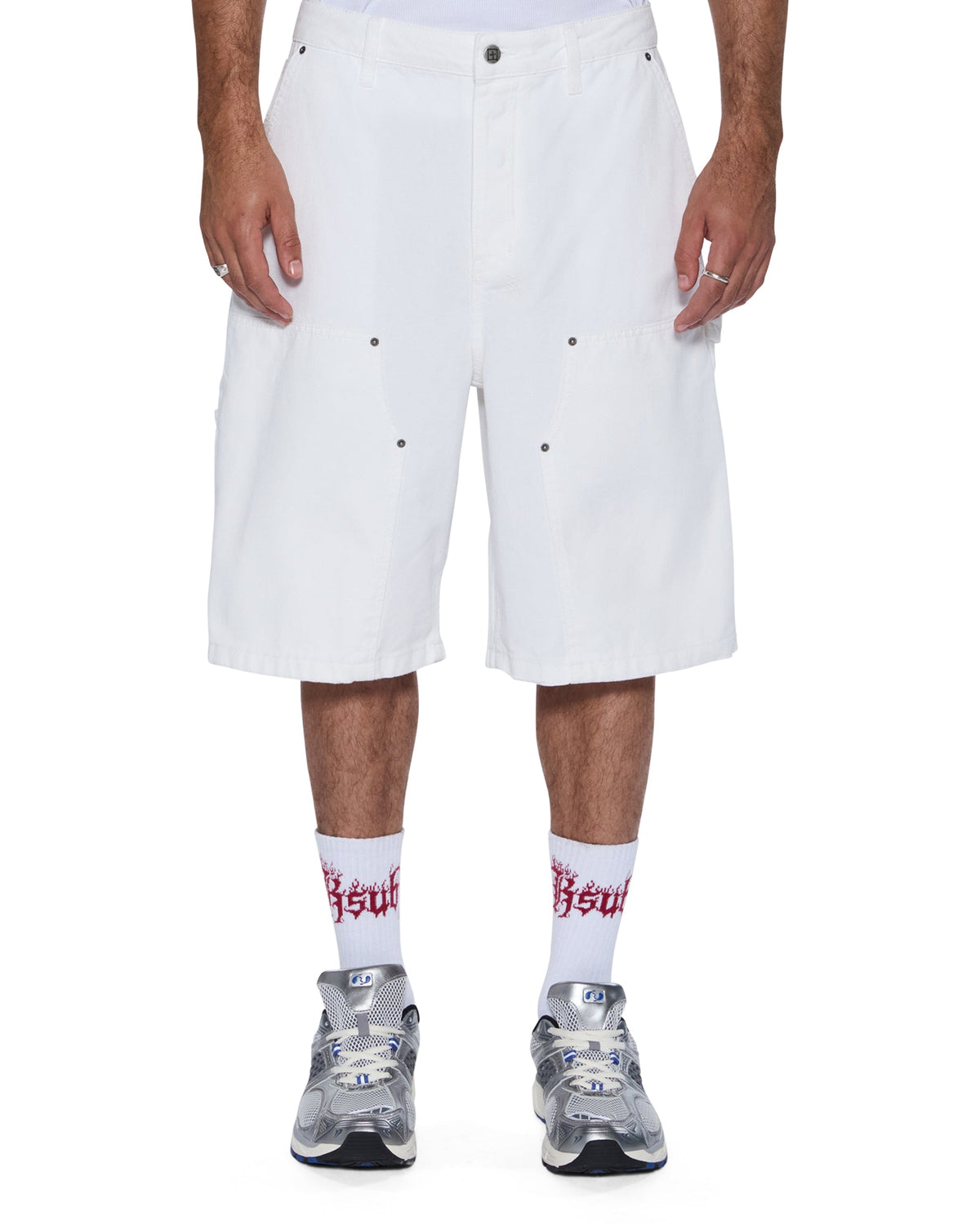Mens Maxx Operator Short Arktik Relaxed Walkshorts - White