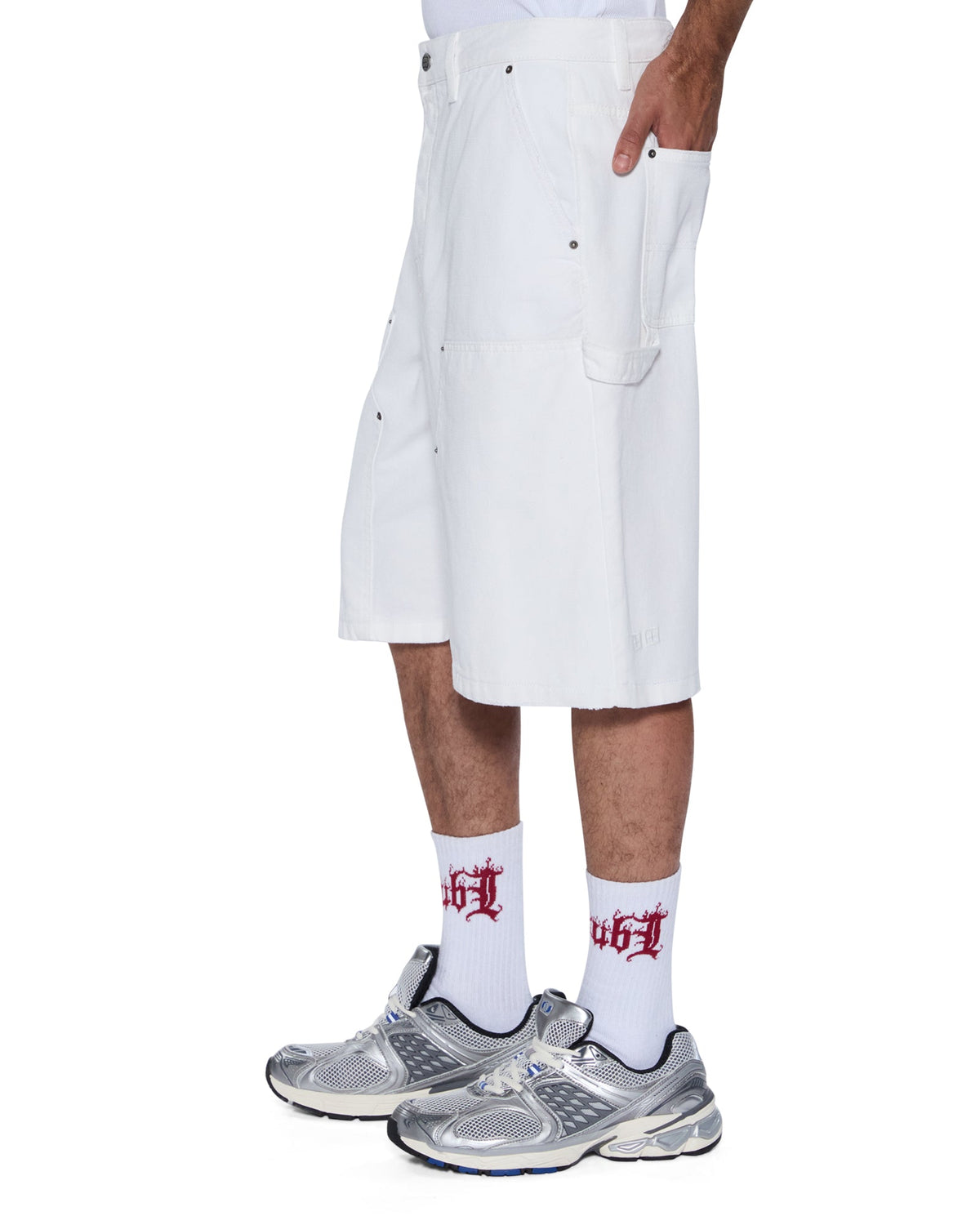 Mens Maxx Operator Short Arktik Relaxed Walkshorts - White