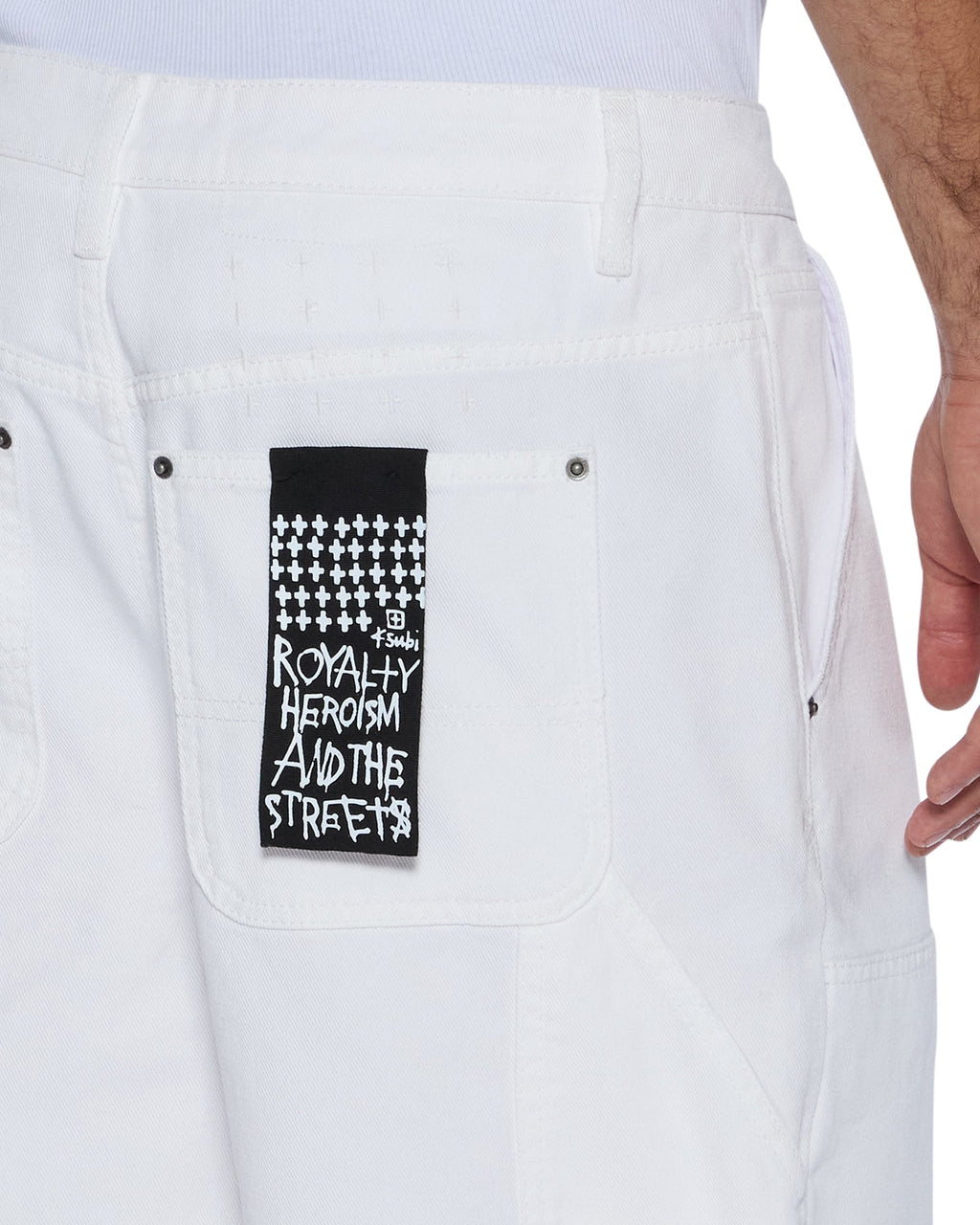 Mens Maxx Operator Short Arktik Relaxed Walkshorts - White