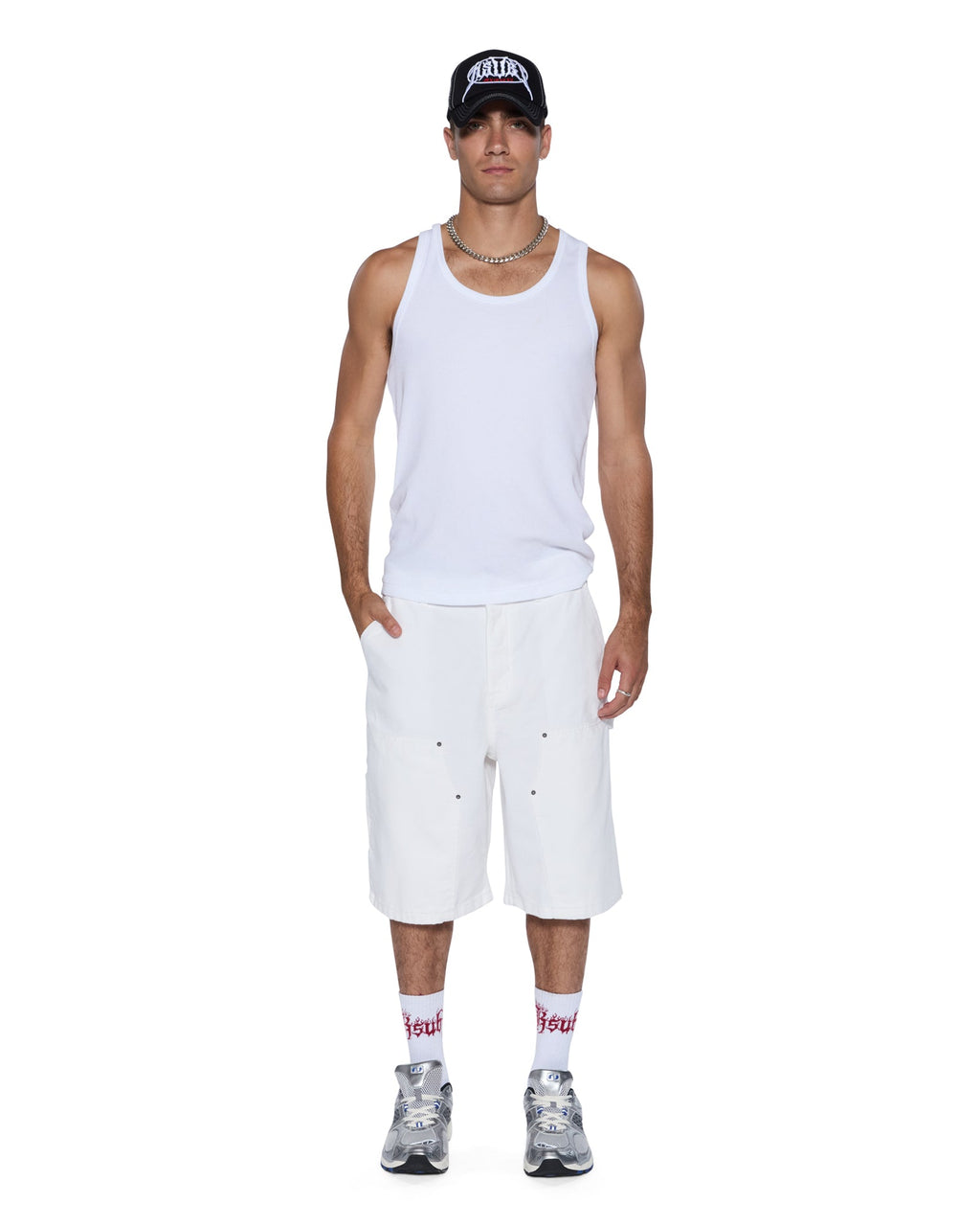 Mens Maxx Operator Short Arktik Relaxed Walkshorts - White