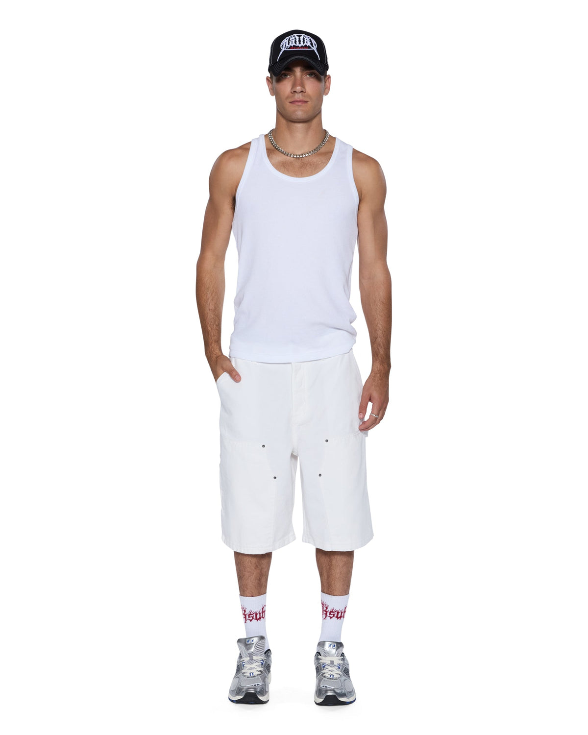 Mens Maxx Operator Short Arktik Relaxed Walkshorts - White
