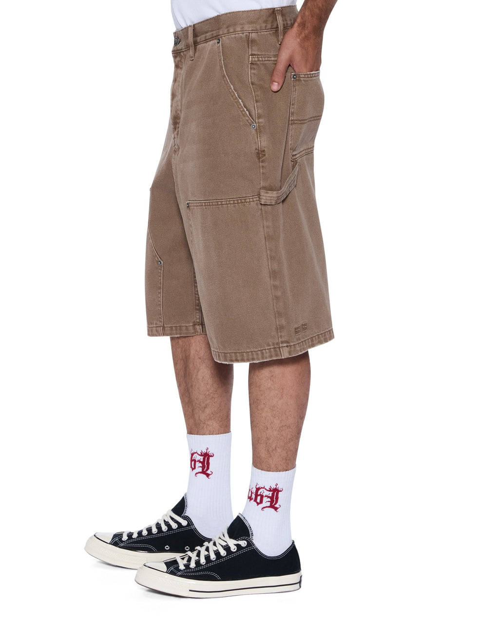 Mens Maxx Operator Short Oak Relaxed Walkshorts - Brown
