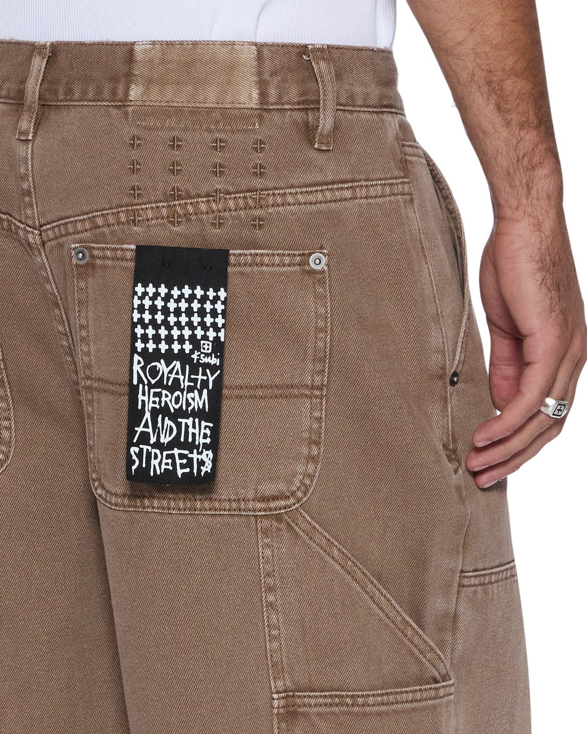Mens Maxx Operator Short Oak Relaxed Walkshorts - Brown