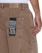 Mens Maxx Operator Short Oak Relaxed Walkshorts - Brown