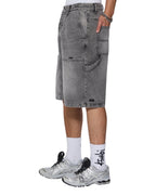 Mens Maxx Operator Short Smoke Relaxed Walkshorts - Grey