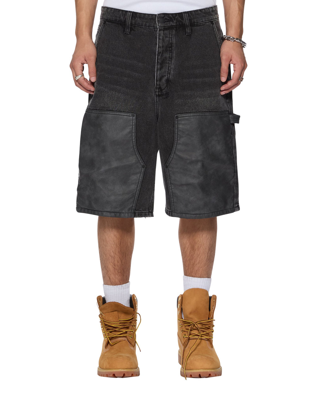 Mens Maxx Operator Short Torqued Black Relaxed Walkshorts - Black