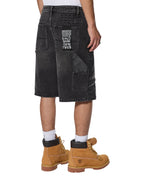 Mens Maxx Operator Short Torqued Black Relaxed Walkshorts - Black