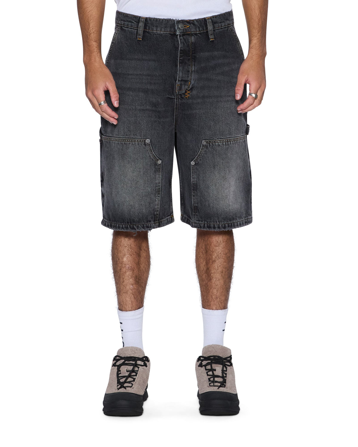 Mens Maxx Operator Short Villain Grey Relaxed Walkshorts - Grey
