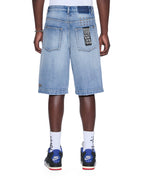 Mens Maxx Short Dakota Blue Oversized Walkshorts - Denim