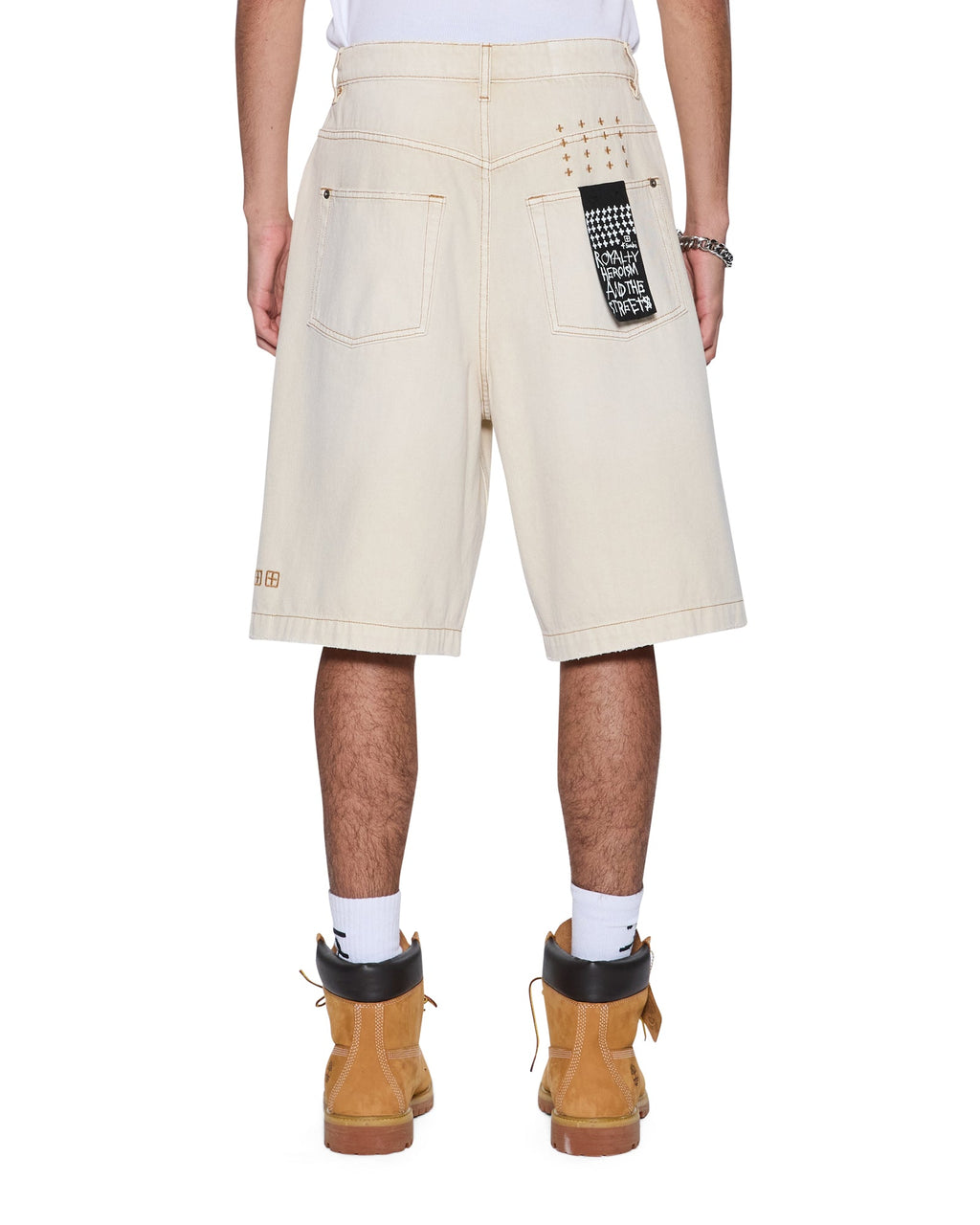 Mens Maxx Short Ivory Relaxed Walkshorts - Beige