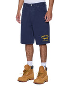 Mens Maxx Short Mechanik Ink Blue Relaxed Walkshorts - Navy