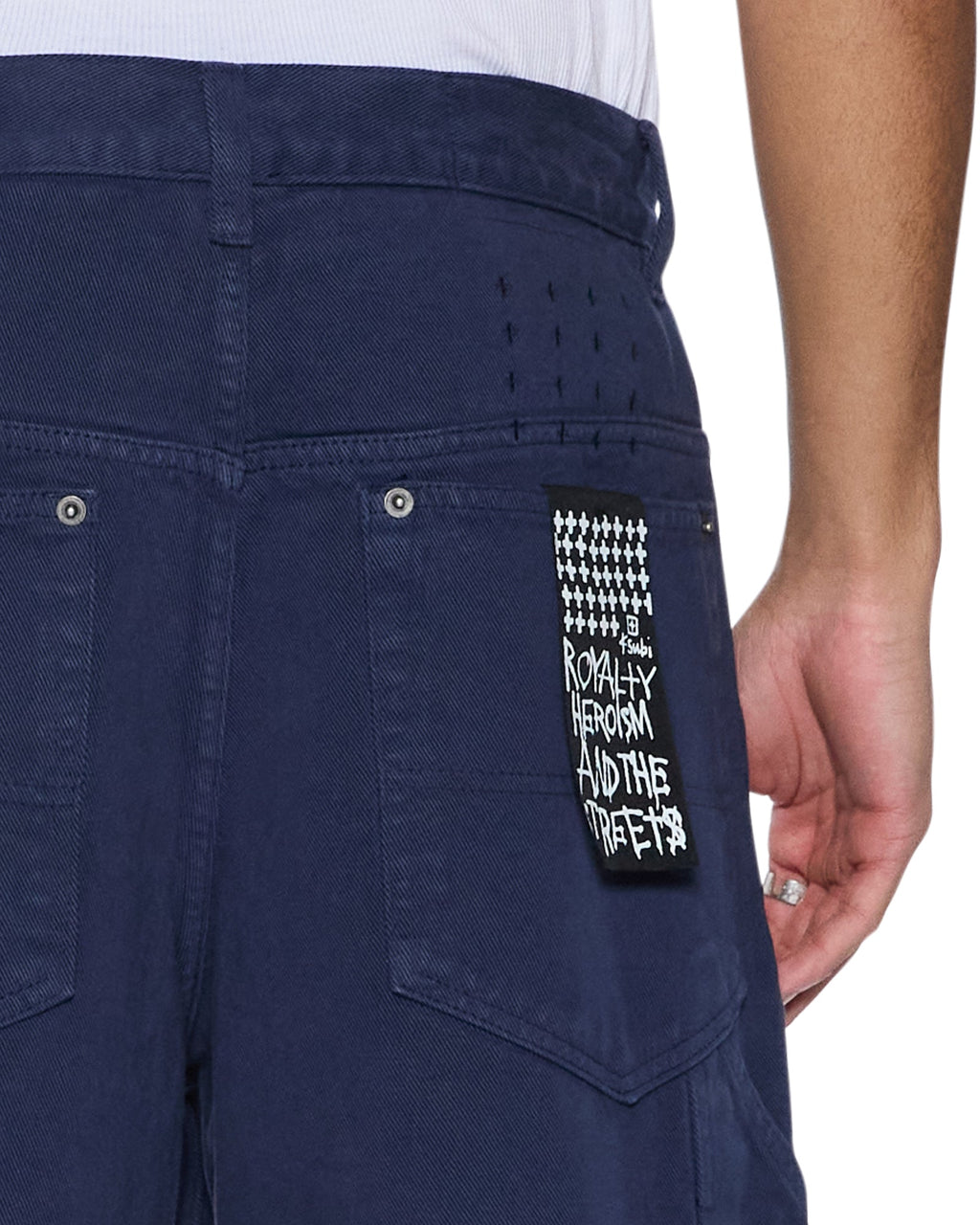 Mens Maxx Short Mechanik Ink Blue Relaxed Walkshorts - Navy