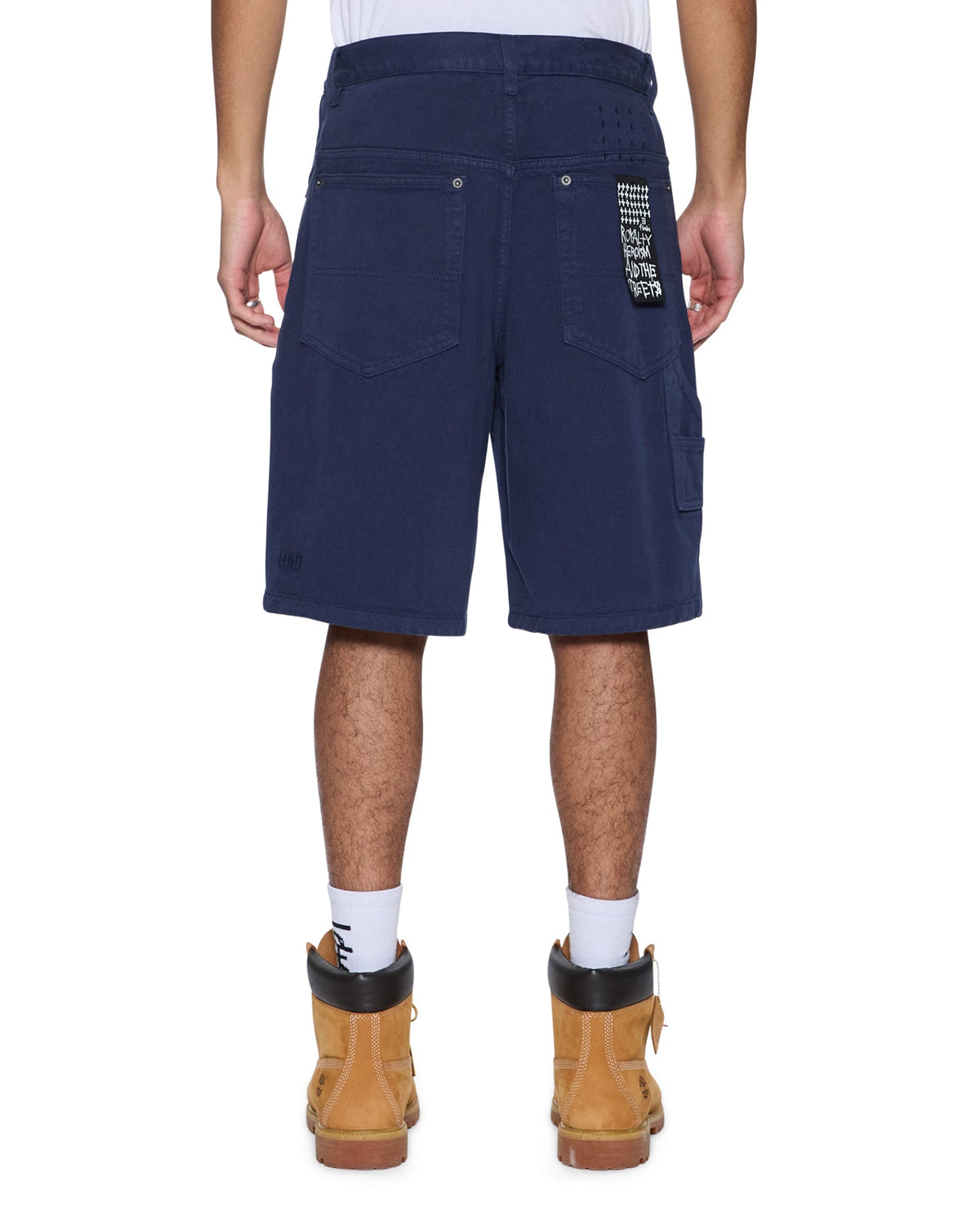 Mens Maxx Short Mechanik Ink Blue Relaxed Walkshorts - Navy