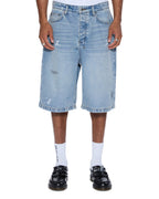 Mens Maxx Short Painter Blue Relaxed Walkshorts - Denim