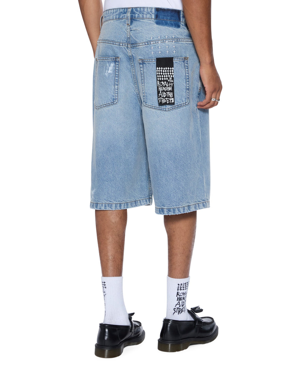 Mens Maxx Short Painter Blue Relaxed Walkshorts - Denim